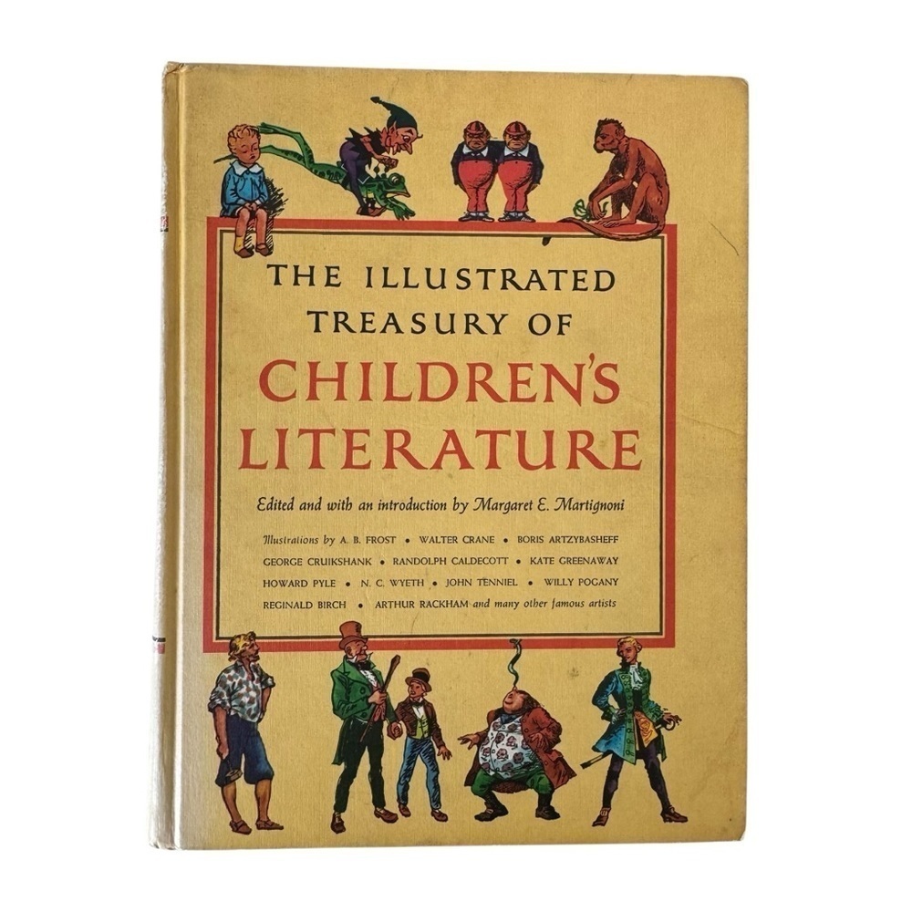 Vintage The Illustrated Treasury of Children's Literature Hard Cover Book